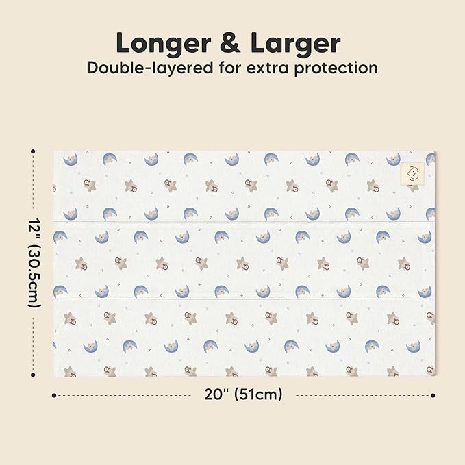 Organic Burp Cloths Baby Boy, Girl - 6-Pack Large 100% Cotton Burping Cloths for Babies, Spit Up Rags, Super Absorbent, Ultra Soft Newborn Rag, Gender Neutral, Machine Washable, Durable (Cosmo)
