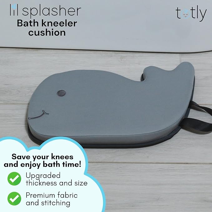 5pcs Baby Bath Essentials Set - Complete Bathtime Kit with Rinse Cup, Spout Cover, Kneeler, Thermometer & Non-Slip Mat for Newborn