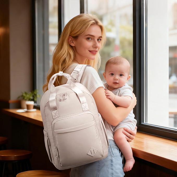 CEI-CEI Diaper Bag Backpack Large Baby Diaper Bag Water-resistant Travel Diaper Backpack for Boys Girls Newborn with Insulated Pockets, Changing Pad, Stroller Straps