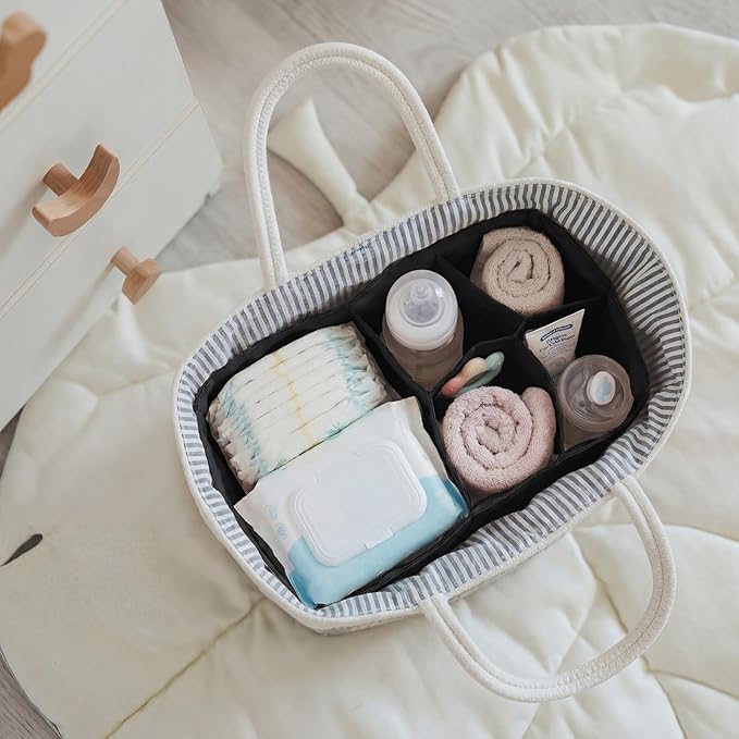 Mifoci Diaper Bag Insert Organizer 12 x 8 x 6.3 Inch Waterproof Multi Pocket Bag Purse Organizer for Work Tote Diapers
