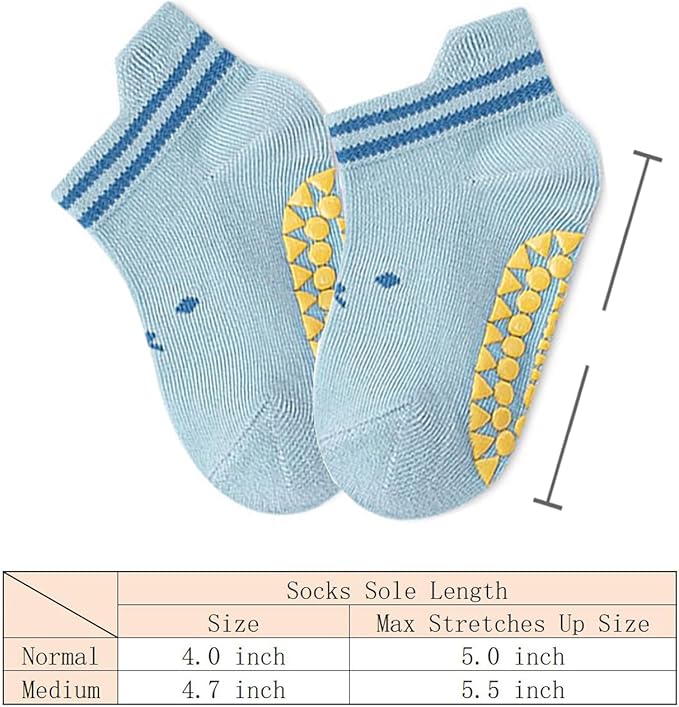 TFTSR Baby Knee Pads for Crawling (3 Pairs) and Baby Socks for Walking (3 Pairs), Walking Protector for Toddler Kid Girls Boy