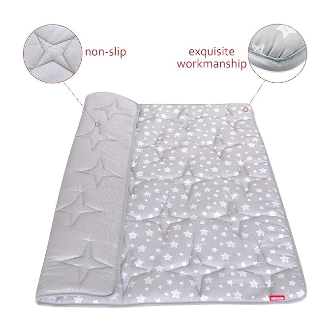 Baby Playpen Mat 47" X 47", One-Piece Crawling Mat Non Slip Padded Baby Mats for Playing 47x47 Inches, Baby Playmat Floor Mat for Babies, Toddlers