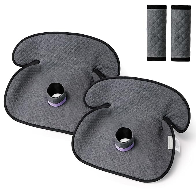 TinlyFinly 2 Pack Baby Potty Training Car Seat Protector, Waterproof Car Seat Liner for Potty Training Toilet, Baby Infant Toddler Piddle Pad Fits for Carseat, Stroller, Highchair - 2 Pack, Dark Gray