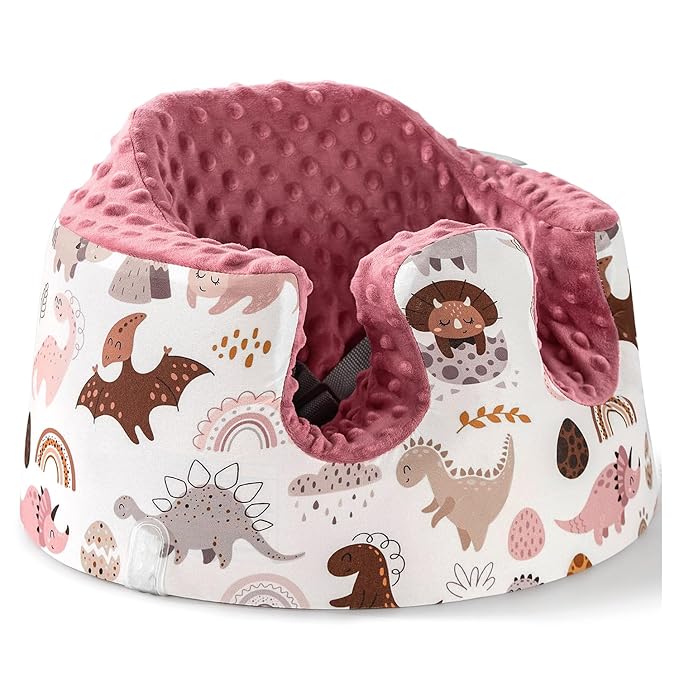 Seat Cover Compatible with Bumbo and Nuby Seat, Booster Seats Accessories, Soft Breathable Cover for Baby Girl Boy, Cover Only