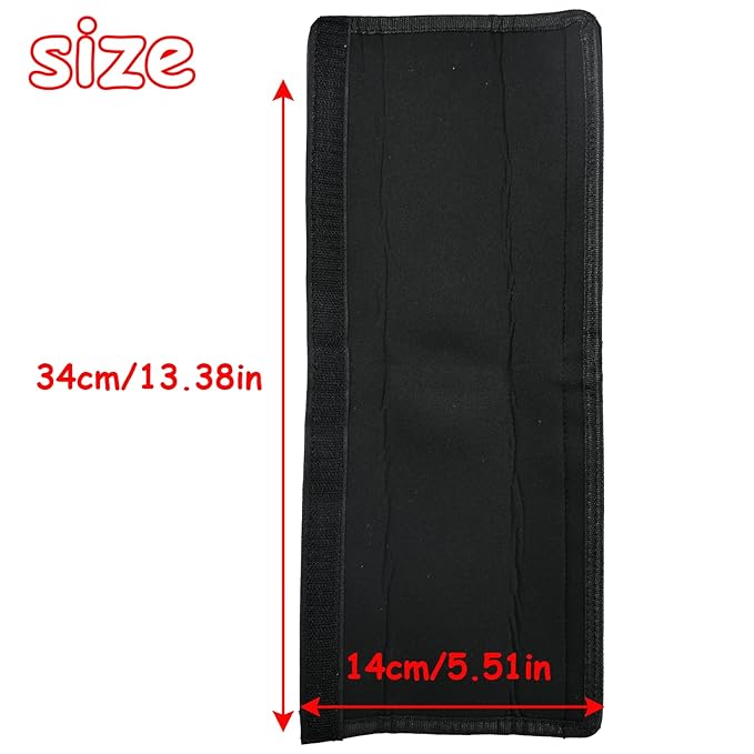2 Pack 13.38 * 5.51in Armrest Handle Cover,Universal Handle Sleeve Cover Replacement Pushchair Handle Cover Accessory Elastic Dust Proof Protector Sleeve for Pushchair Pram(Black)