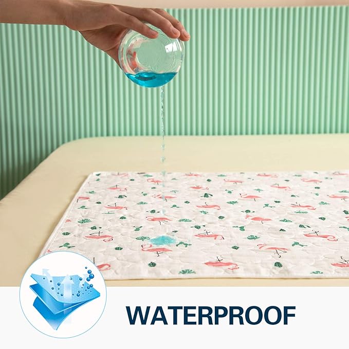 Catteyonce Baby Portable Diaper Changing Pad,Waterproof Changing Mat,Soft Comfortable,Foldable Travel Pad,Toddler Essentials Must Haves,Newborn Shower Gifts(2 Pcs-27"x35")