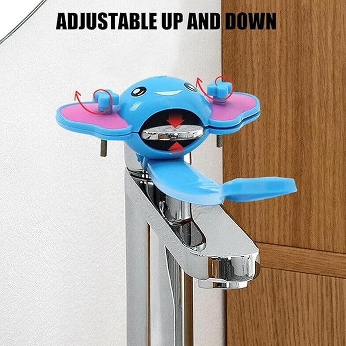 Haofy Faucet Extender Sink Handle Extender Faucet Extension Attachment for Toddlers Kids Babies Easy Installation (Blue)