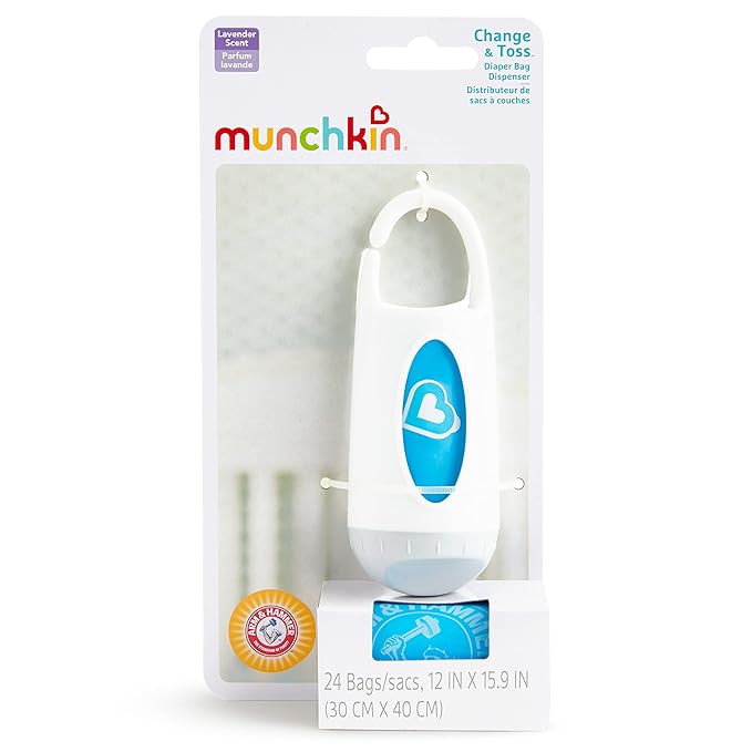 Munchkin® Arm and Hammer Diaper Bag Dispenser and 24 Diaper Disposal Bags (Pack of 2)