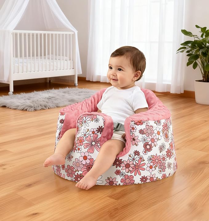 Seat Cover Compatible with Bumbo, Booster Seats Accessories, Soft Breathable Cover for Baby Girl Boy, Cover Only