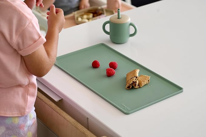 Smack Fun Silicone Placemats for Home and On-The-Go | Stain Resistant Non-Slip Toddler & Baby Mat | fits IKEA® High Chair (Tradewinds)