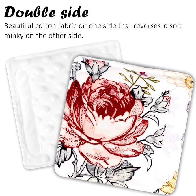 Baby Car Seat Strap Covers Shoulder Pads for Baby Kid, Super Soft Infant Carseat Belt Covers for All Car Seat Stroller, Floral