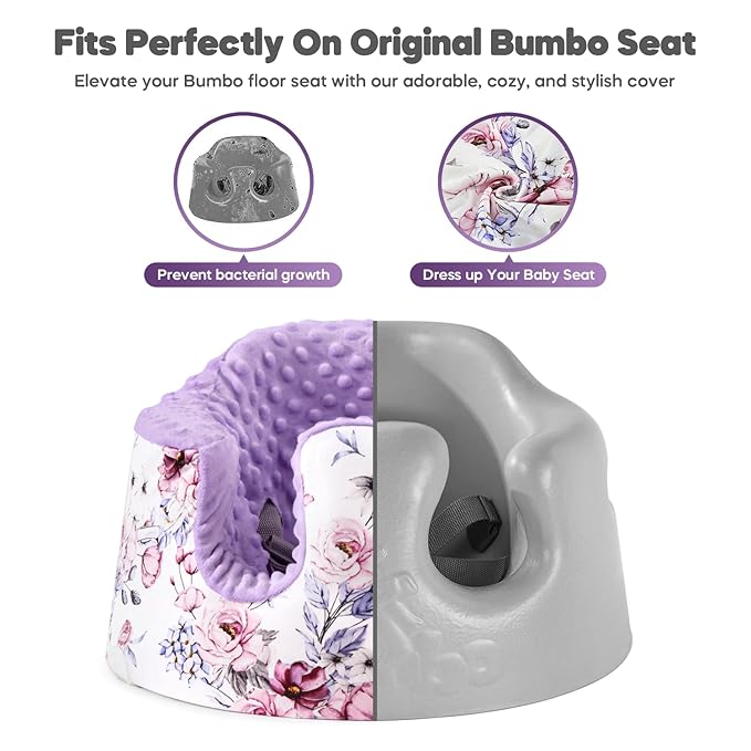 Seat Cover Compatible with Bumbo, Booster Seats Accessories, Soft Breathable Cover for Baby Girl Boy, Cover Only