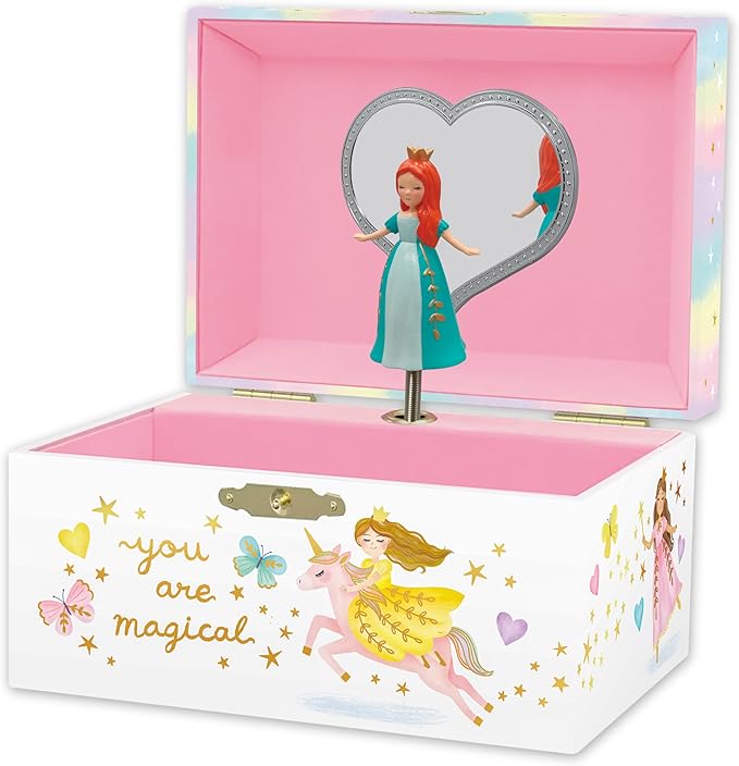 Giggle & Honey® Musical Princess Jewelry Box for Girls | Music Boxes for Little Girls | Toddler Jewelry Box for 4 Year Old Kids | Toys for Toddlers | Birthday Gifts for Kids 5, 6, 7, 8, 9 Years