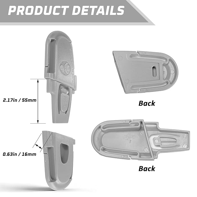 Universal Car Seat Chest Clip, Adjustable Harness Positioning Clip for Stroller and Booster Seat, Anti-Slip Shoulder Straps Holder Accessory for Parents (1 Pack, Grey)
