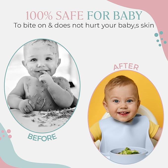 SiliAnimal Elephant-Themed Silicone Baby Feeding Set - Includes Suction Mat, Bibs, Spoons, and Bowls - Perfect for Baby-Led Weaning