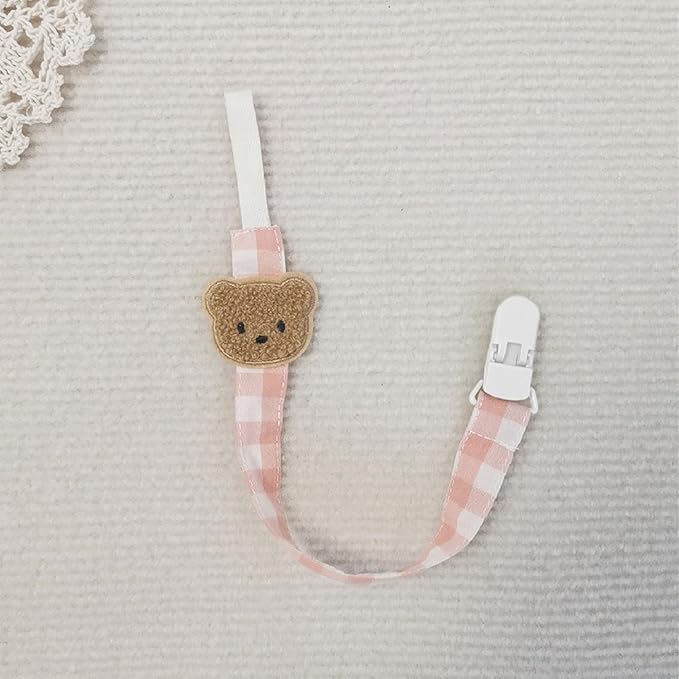 Langmeil 100piece 20mmRibbon Pacifier Plastic Suspender Clips for DIY Teething Toys Baby Blankets Dummy Bib Leash Binky Paci, White
