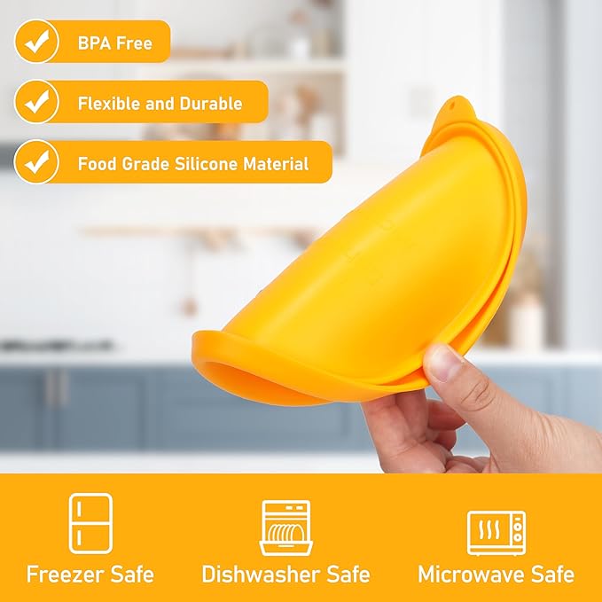 LUVCOSY 4 Cup Silicone Replacement Lids Storage Cover for Anchor Hocking Glass Bowls (Container not Included) 4 Pack Microwave, Dishwasher and Freezer Safe