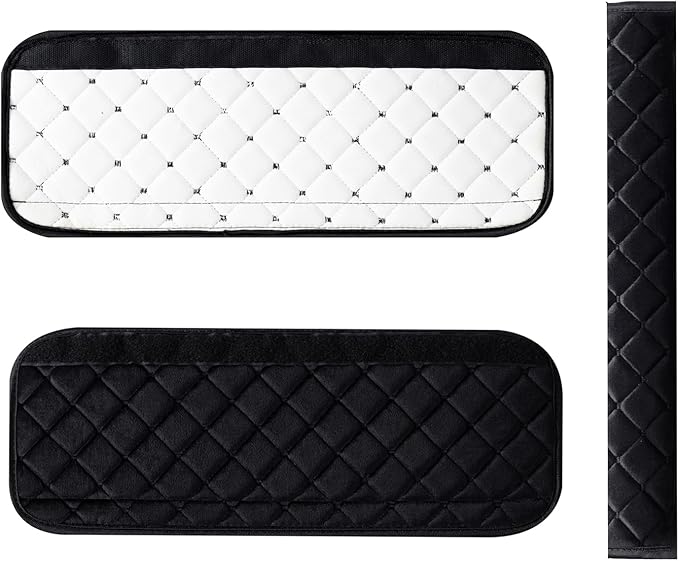 Seat Belt Cover Pad Car Accessories Car Seat Belt Pads Seatbelt Cushion Seatbelt Covers seat Belt Cover pad for Adults (2 Pack Black 15.5in)