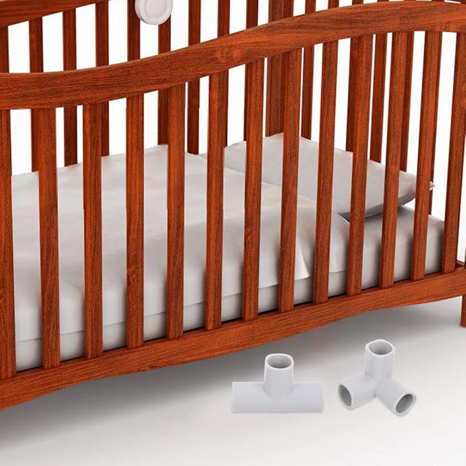 Cabilock 6pcs Playpen Accessories Connectors for Indoor Safety Versatile Pipe Fitting Adapters for Play Areas Easy Installation Configurations