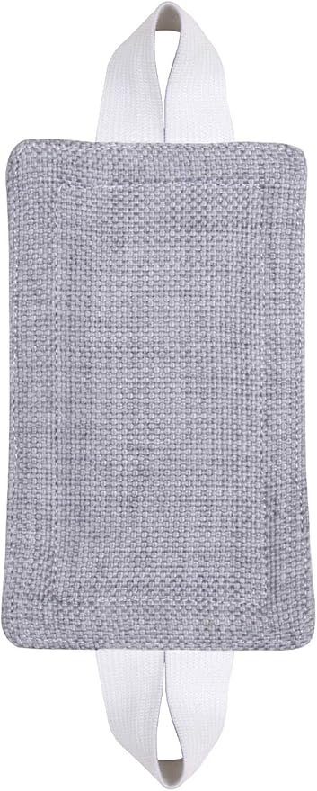 Door Silencer Door Jammer Durable Thick Burlap 1 Pack Door Closer Cushion Nursery Door Silencer Door Latch Cover for Noise Reducing Quiet Suitable for Most Doors3.25 x 5.5 Inch (Grey Burlap)