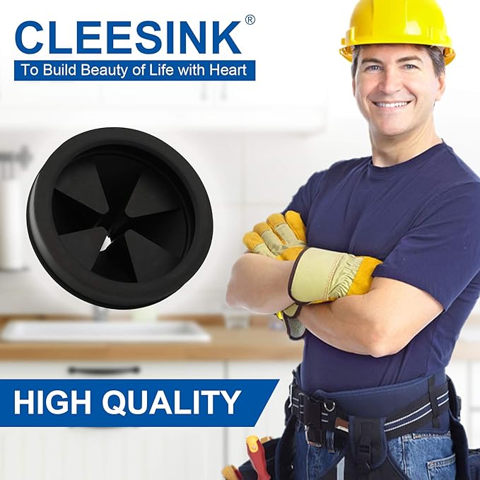 Garbage Disposal Splash Guard Collar Sink Baffle, Food Waste Disposer Accessories for Wasting King, Whirlaway and GE Models (3 1/8 Inch in Diameter) by CLEESINK