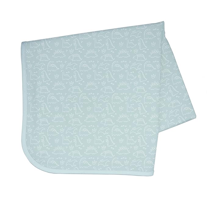 BapronBaby Dino Friends Sage Splash Mat - Waterproof Catch-All for Under High Chairs, Floors, Tables, Playtime or Arts & Crafts - Machine Washable - 45" x 45”