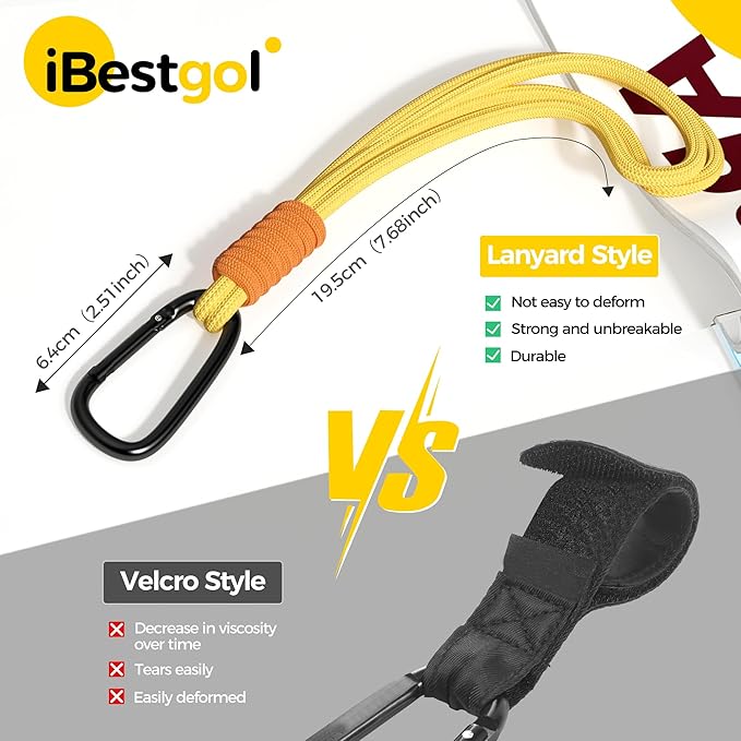 iBestgol Baby Stroller Hooks, Universal Clips for Diaper and Mommy Bags, Heavy-Duty Hangers with Straps, Practical Stroller Accessory for Moms, Brown-2pc