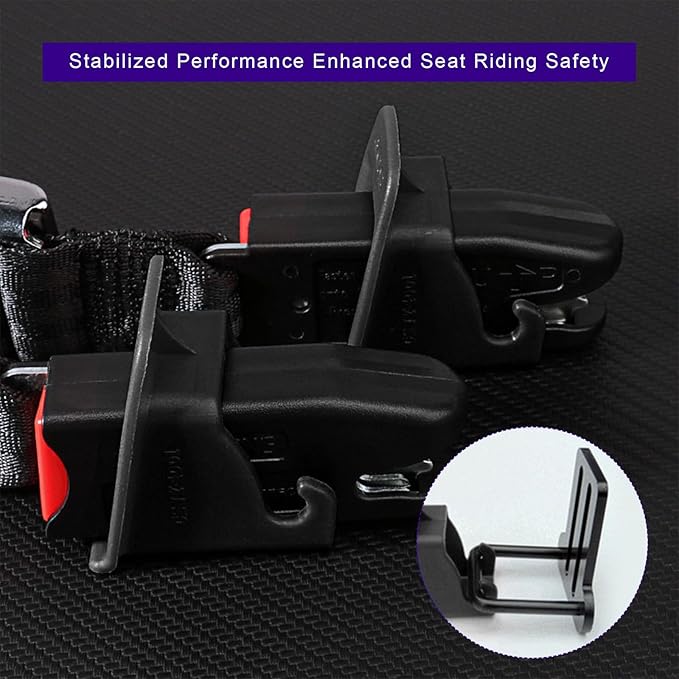 2 PCS ISOFIX Interface Belt Latch Guide, Car Child Seat Belt Bracket Connector Locater Guides, Universal ISOFIX Interface Buckle Fixed Guide Groove for Baby Safety Chair
