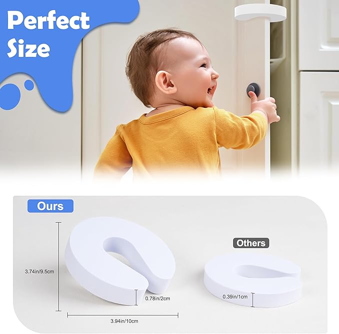 10 Pack Door Pinch Guards for Kids, Door Slam Stopper, Thick Door Finger Pinch Guard That Prevents Doors from Slamming and Baby from Getting Trapped