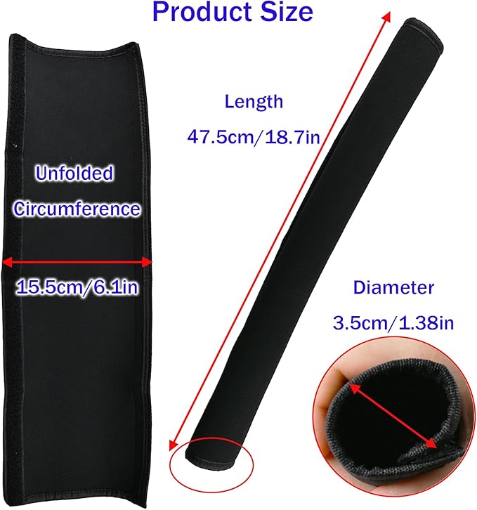 18.7 * 1.37 * 1.37inches Stroller Armrest Handle Cover,Pushchair Handlebar Sleeve,Universal Protective Case Grip Bar Covers Replacement
