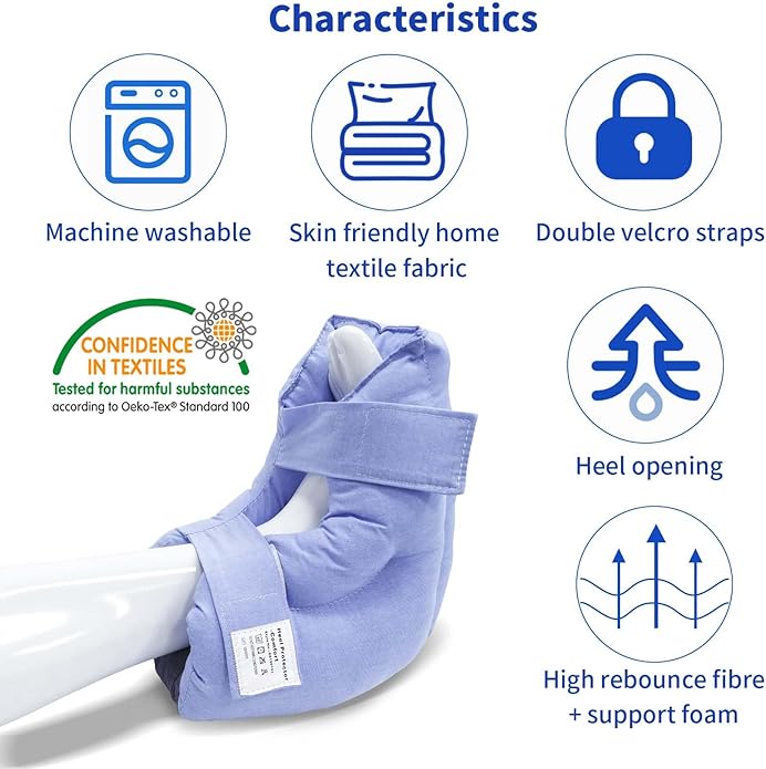 EZ Assistive Heel Protectors Remove Pressure and Bedsores for Healing Therapy of Heel Pressure and Deep Tissue Injury,Heel