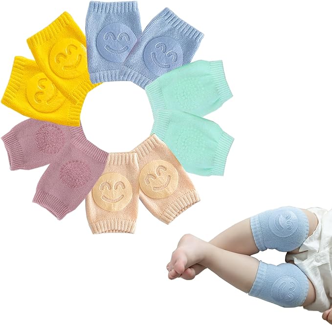 TFTSR Baby Knee Pads for Crawling (5 Pairs), Walking Protector Knee Pads For babies Toddler Kids Girls Boys 1-3