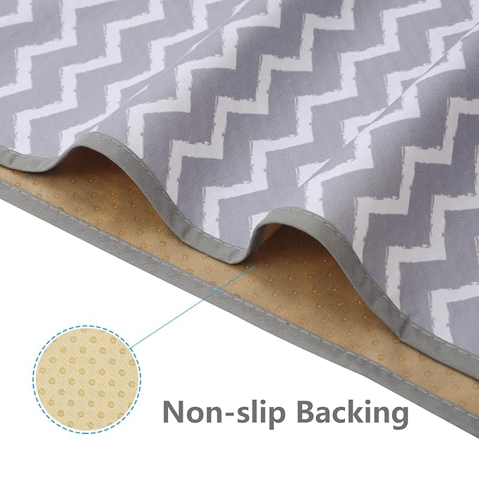 Baby Splat Mat for Under High Chair, 51 x 51 Inch Splash Mat, Waterproof and Washable Spill Mat, Anti-Slip Floor Protector