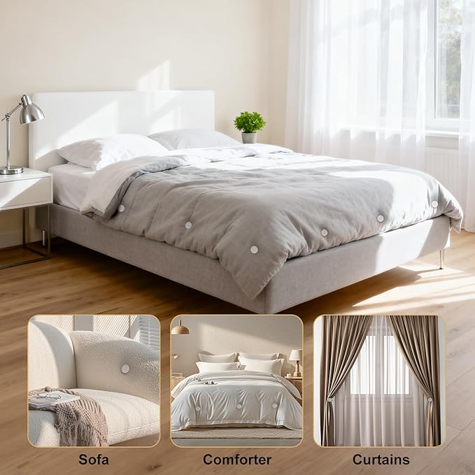 Uzpomel Duvet Cover Clips 6 Pack – Non-Slip Fasteners to Hold Comforter Inside, Secure Duvet Insert & Stop Shifting for Bedding, Quilts, Duvet Clips