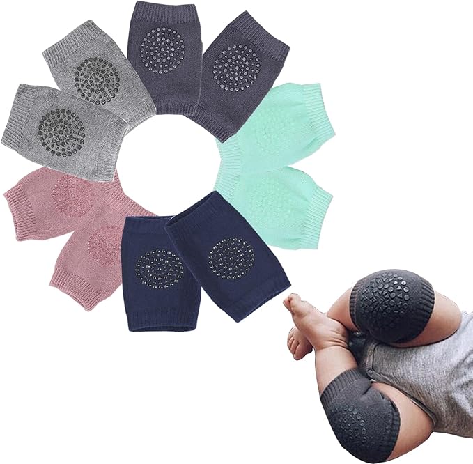 TFTSR Baby Knee Pads for Crawling (5 Pairs), Walking Protector Knee Pads For babies Toddler Kids Girls Boys 1-3