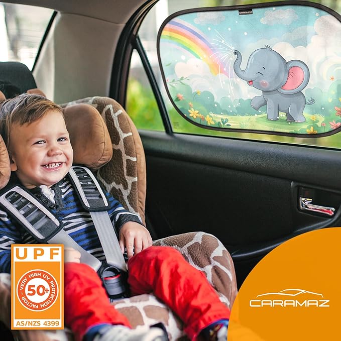 Car Window Shade for Baby with Certified UV-Protection 2 Pack - 20"x12"
