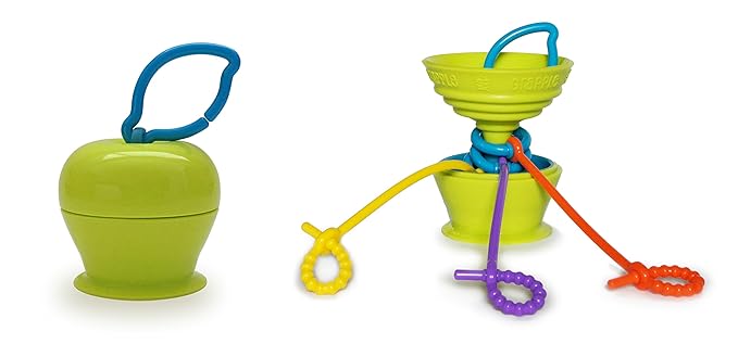 Suction Cup High Chair Toys Holder | 3 Toy Tethers Keep Toys from Falling | Holds Teethers, Snack Cups | for Babies 6-12 Months | Perfect for Travel and Restaurant
