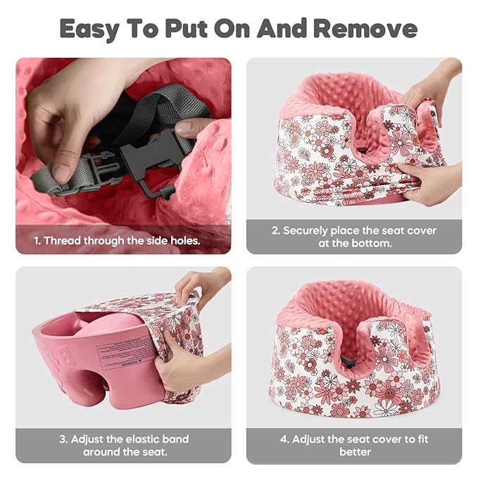 Seat Cover Compatible with Bumbo, Booster Seats Accessories, Soft Breathable Cover for Baby Girl Boy, Cover Only