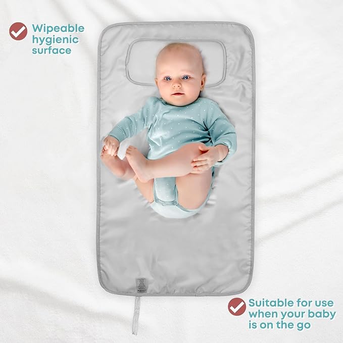 Hamur Home Portable Changing Pad – Waterproof, Washable & Easy Wipe Clean, Foldable Travel Baby Changing Mat for Diaper Bag, Compact & Lightweight, Must-Have for Newborns (Dream Pattern)