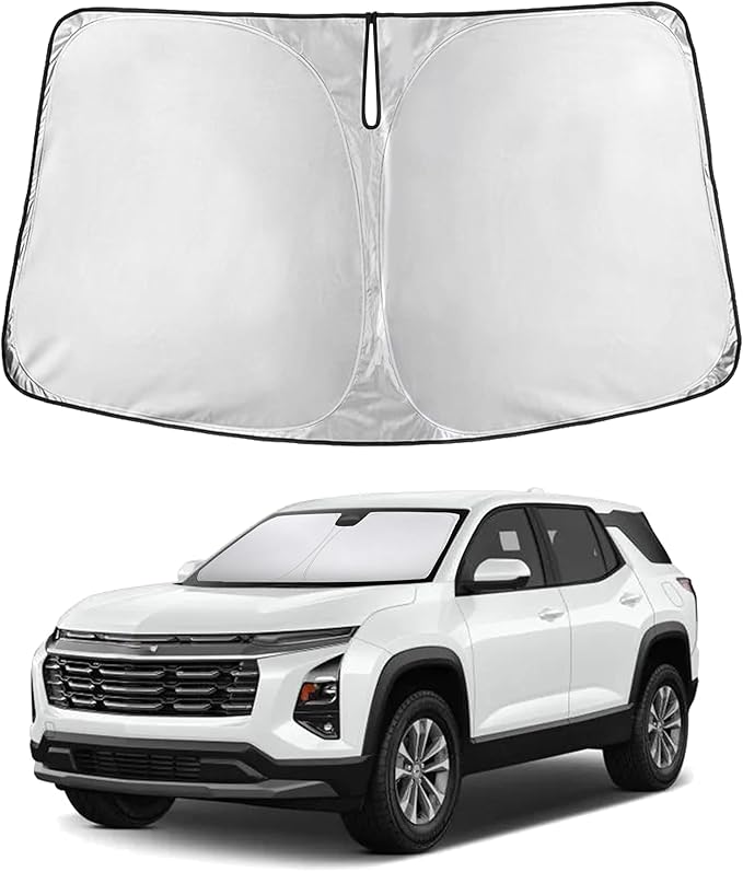 EcoNour Windshield Sun Shade for Chevrolet Equinox 2025–2026, Sun Visor for Front Windshield & Window Sunshade Cover, UV Heat Blocker & Protector, Car Accessories