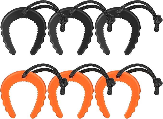 6 Pack First Responder Door Stops, Door Stopper for Law Enforcement, Police, Emergency Medical Services, Door Stoppers Wedge, Black&Orange