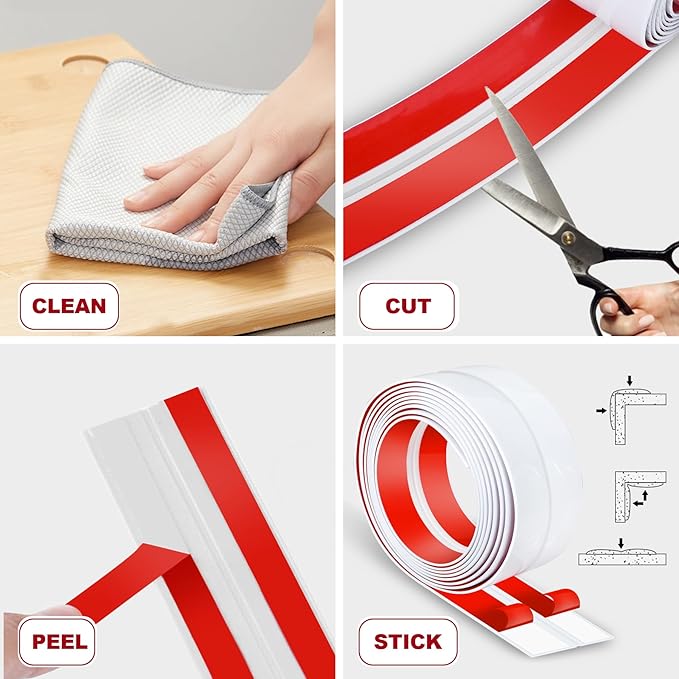 2.4 Inch x 20 Feet Wall Corner Protector Peel and Stick Corner Trim Molding Strip Self Adhesive Wall Edge Protectors Guards for Edge Ceiling, White