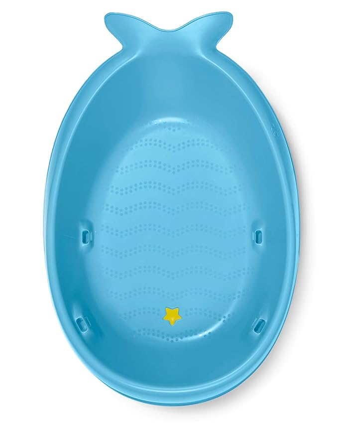 Skip Hop Infant Bath Tub 3-Stage Grow With Baby Smart Sling MOBY Bathtub Blue Age 0+