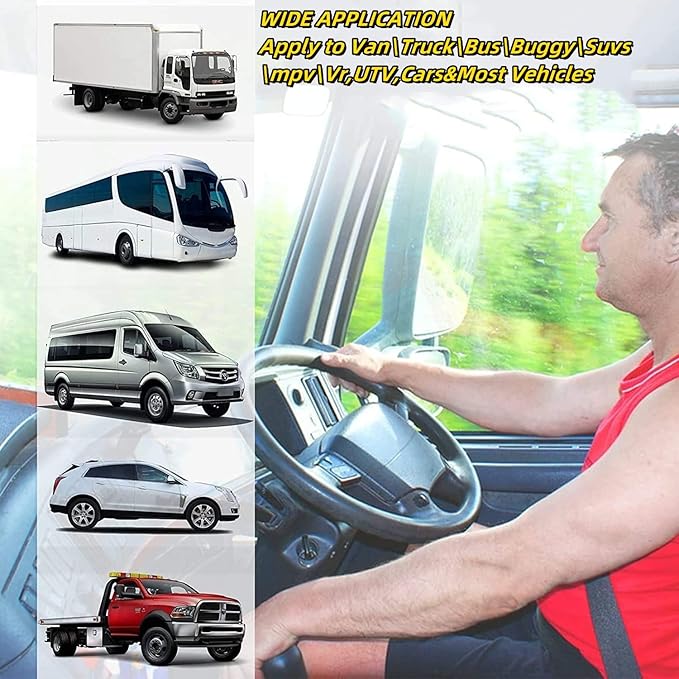2 Pack 3 pt Pads Adjustable Retractable Straps Cover Universal Replacement Set for Golf Cart Go Kart,Club Golf Cart,Minivan Van,SUV,UTV, VR,Pickup,Truck for Modification Seatbelt Protective Covers Kit