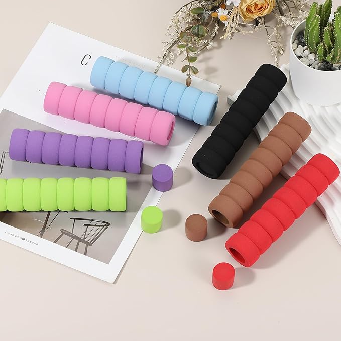 uxcell 10 Pcs Door Knob Cover, Safety Door Handle Protector Covers Anti-Collision Soft Spiral Door Knob Covers Foam Door Pull Cover for Bedrooms Bathrooms Offices Doors, Green