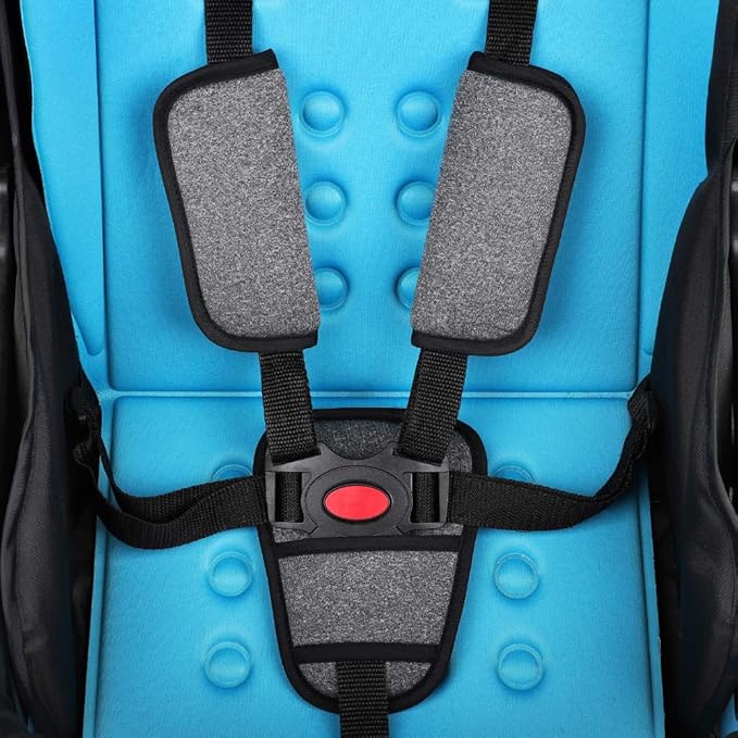 Accmor Car Seat Straps Shoulder Pads Suit for Baby Kids, Car Seat Strap Covers, Hip Support, Car Seat Strap Pads, Soft Seat Belt Covers for All Car Seats, Pushchair, Stroller, Grey