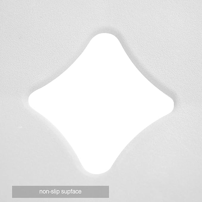 Webos Patented Non Slip Bathtub Mat Shower Bath Mats with Strong Suction Cups Superior Grip&Drainage Soft Heavy Duty Natural Rubber Bath Mat for Inside The tub (White, 28x16 inch)
