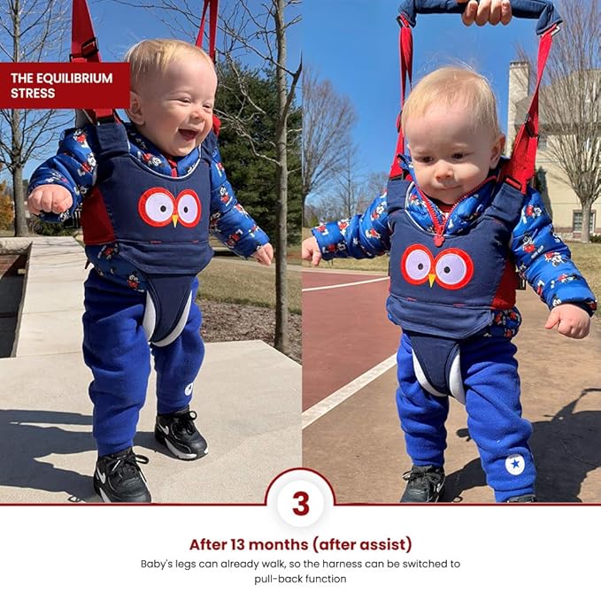 Watolt Baby Walking Harness - Handheld Kids Walker Helper - Toddler Infant Walker Harness Assistant Belt - Child Baby Walk Learning Help Support Assist Trainer Tool - for 7-24 Month Old