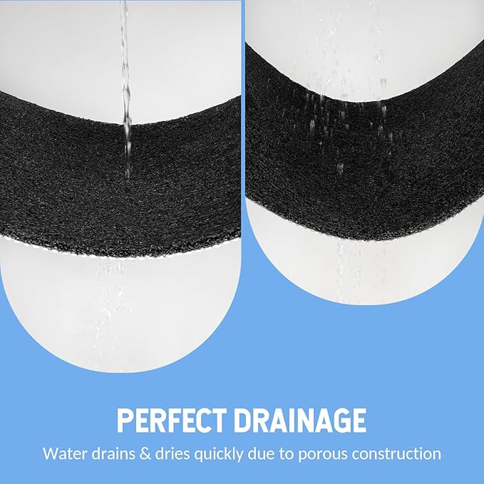 Hargiis Non-Slip Bathtub Mat, Anti Slip Shower Mat, Fast Drying Bathtub Mats, Foot Scrubber Mat, Anti Slip Mat for Tub, Floor, Bathroom, Kitchen, Home, Hotel (Black 36"×24")