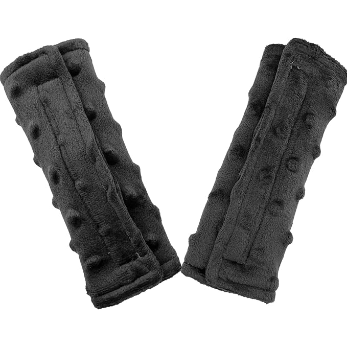 Baby Car Seat Neck Cover, Car Seat Strap Cover, Seat Belt Cushions Pads, Shoulder Strap Protectors, Reversible Pram Harness Covers in Minky, Baby Neck Pad Protector